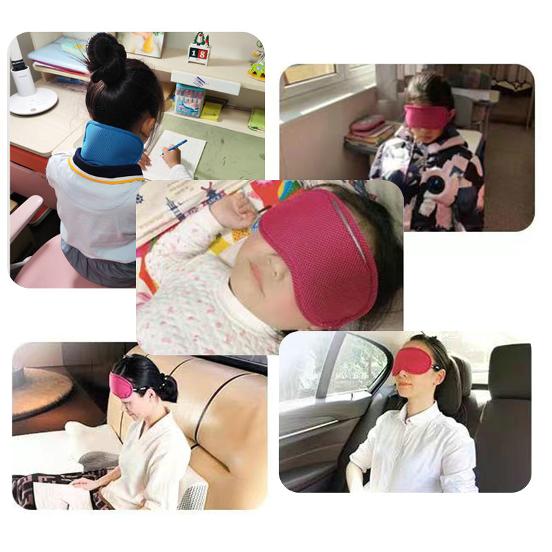 Justerbar og smertefri hodestropp Memory Foam øyemaske